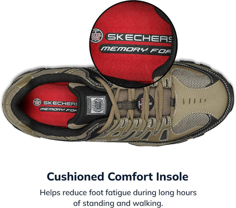 Skechers Men's Cankton Steel Toe Lace Up