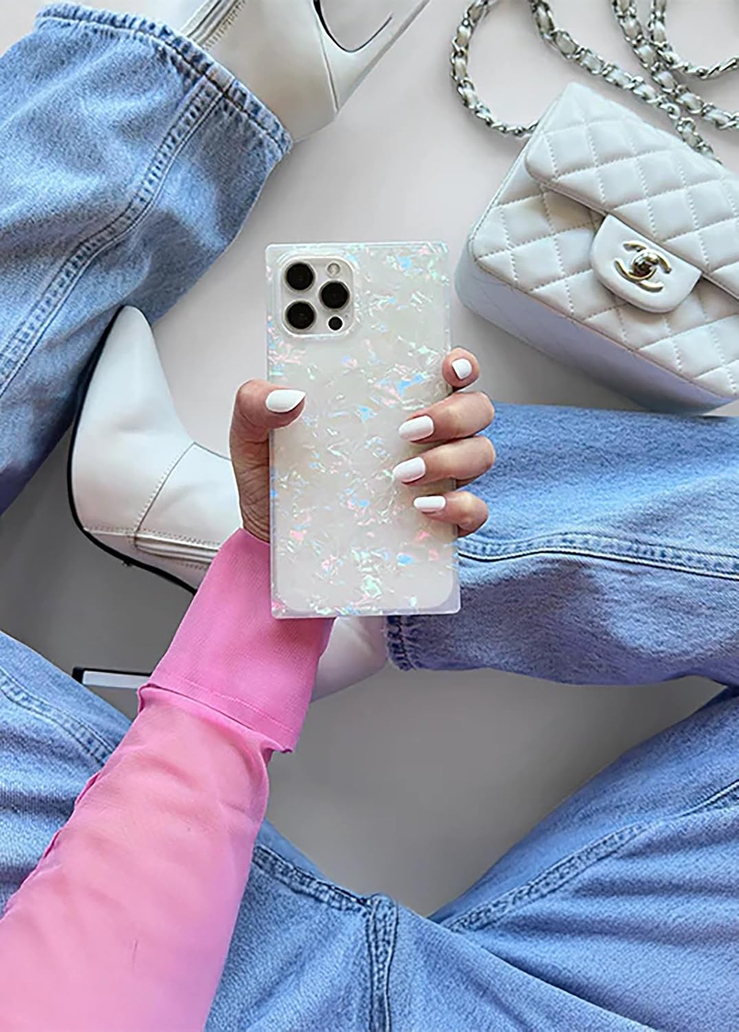 Flaunt Official Square iPhone 17 Pro Max Case - Opal Shell
