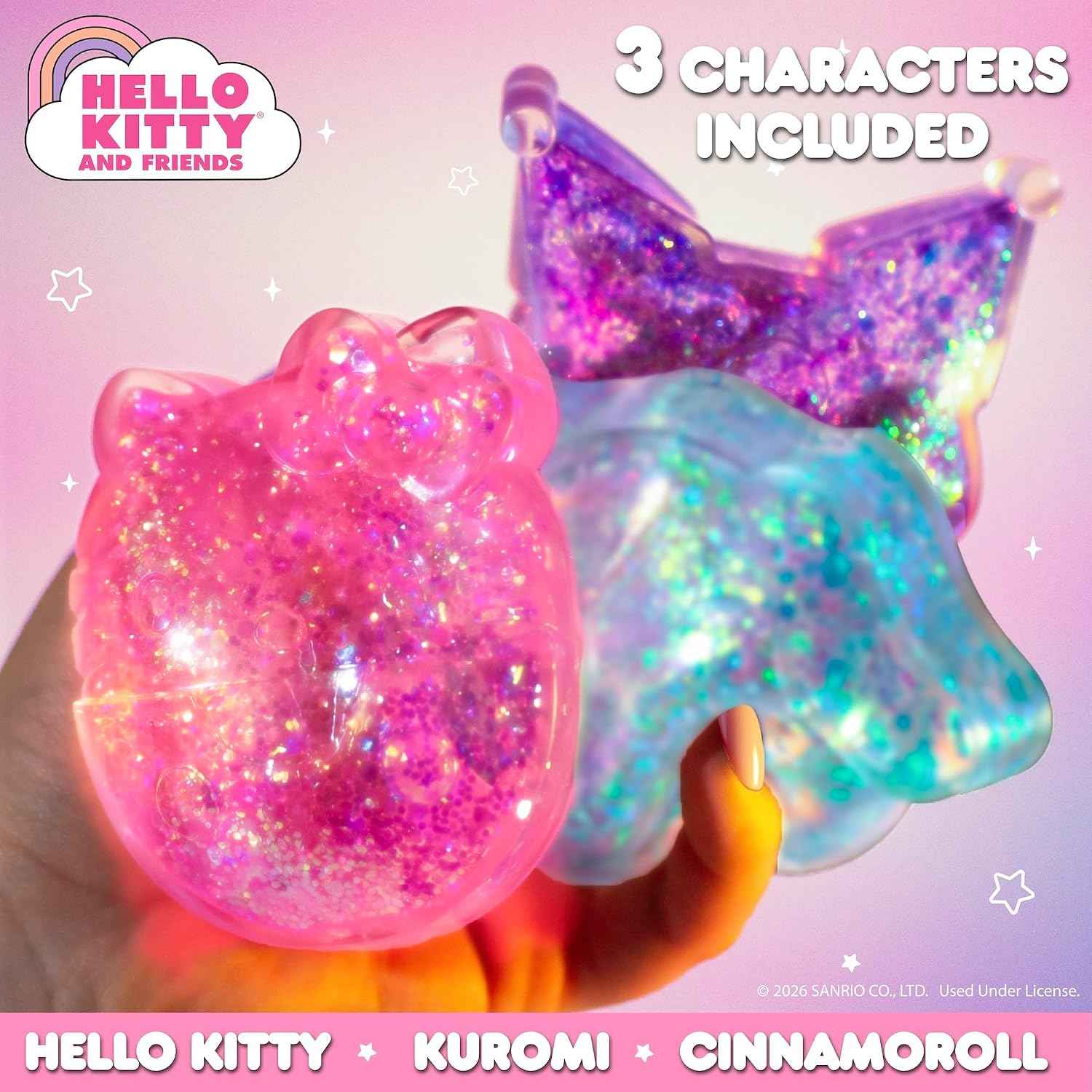 Horizon Group USA Slimygloop Gelli Gels, Hello Kitty & Friends 3 Pack