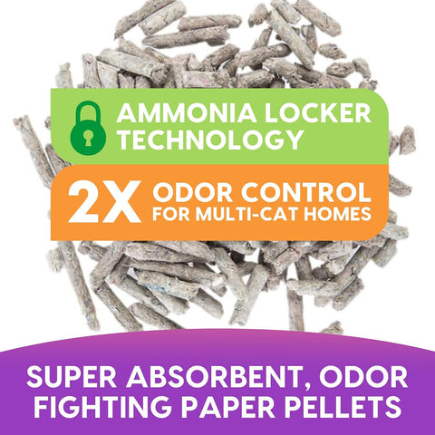 Fresh News Multi-Cat Pellet Non-Clumping Paper Cat Litter, 25 Pound