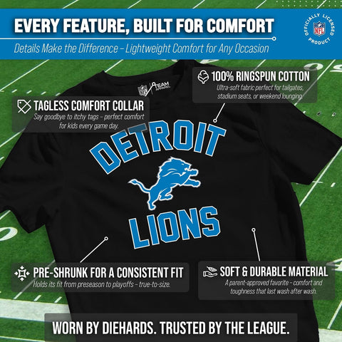 Youth NFL Football T-Shirt - Tagless Cotton Blend Fan Tee