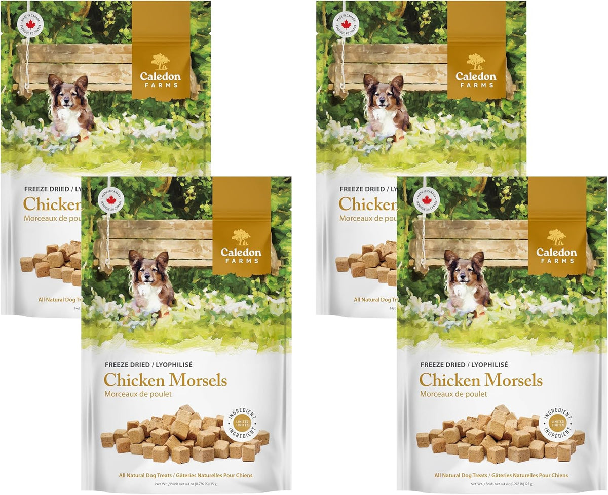 Caledon Farms Chicken Morsels Dog Treats: 125G/4.4OZ (Pack of 4)