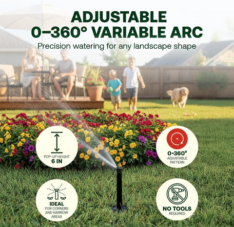 Rain Bird 1806VAN 1800 Series Professional, 6 Inch Pop Up Sprinkler Head