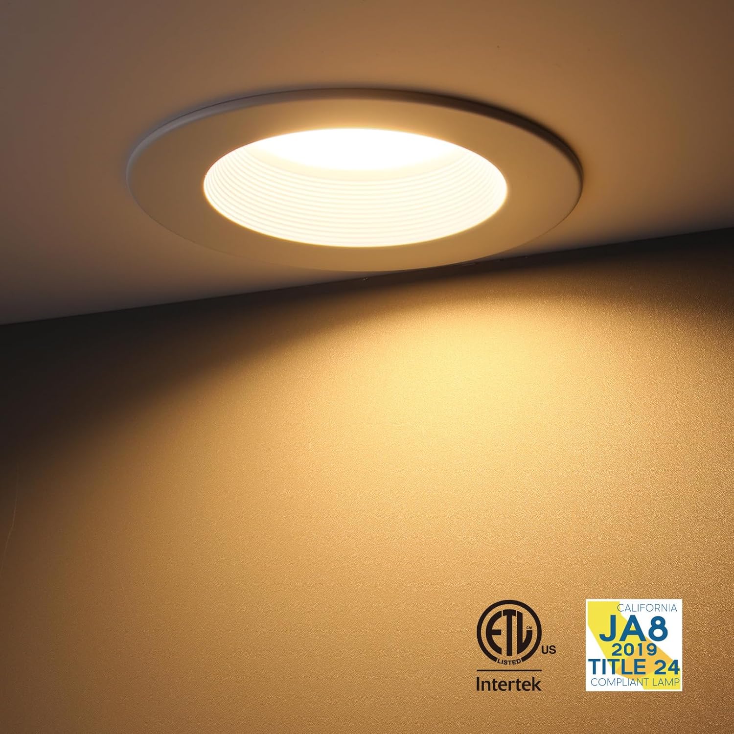 TORCHSTAR 8-Pack 5CCT 6 Inch LED Recessed Lighting Retrofit, Dimmable
