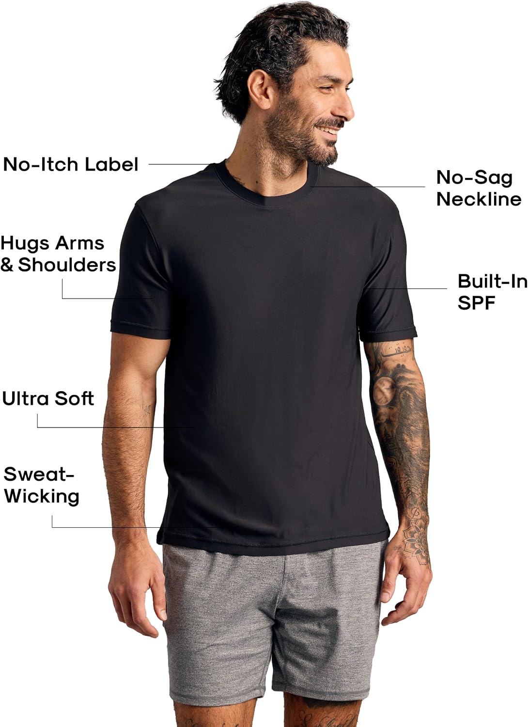 True Classic Mens Workout Shirts