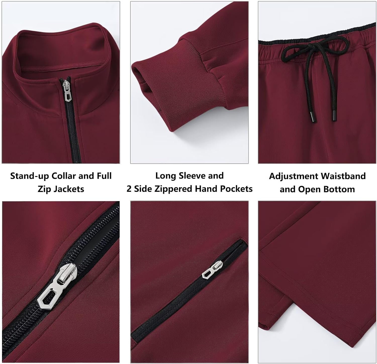 yuyangdpb Men's Tracksuits 2 Piece Outfits Full Zip Sports Sweatsuit Jogging Suits