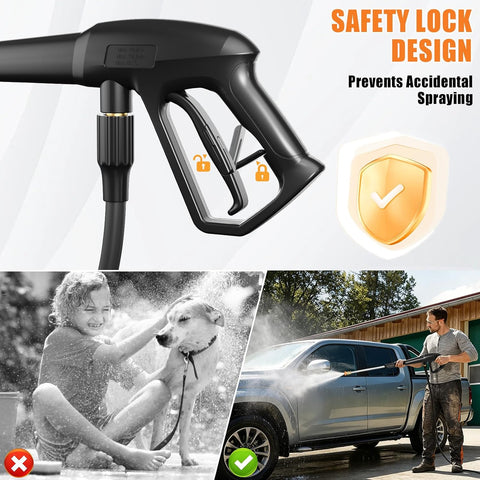 Electric Pressure Washer 4500PSI 2.8 GPM with Anti-Tipping Technology