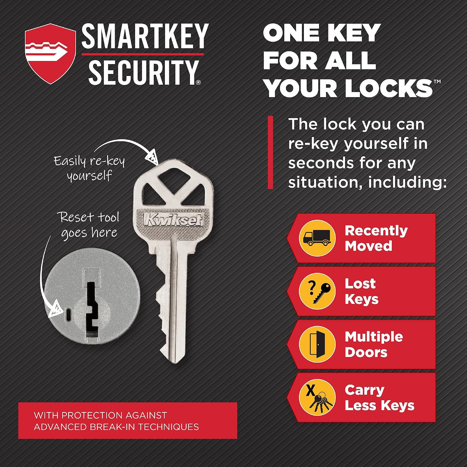 Kwikset 660 Deadbolt Lock, Satin Nickel Round Exterior Keyed Front Entry Door, Single Cylinder Dead Bolt, with Microban Protection