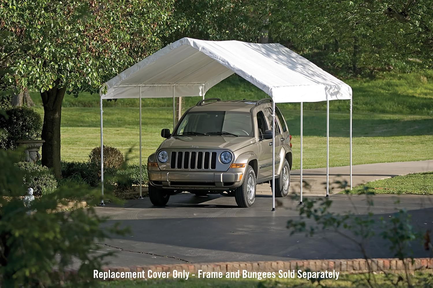ShelterLogic MaxAP Canopy Replacement Cover, White, 10 x 20 ft.