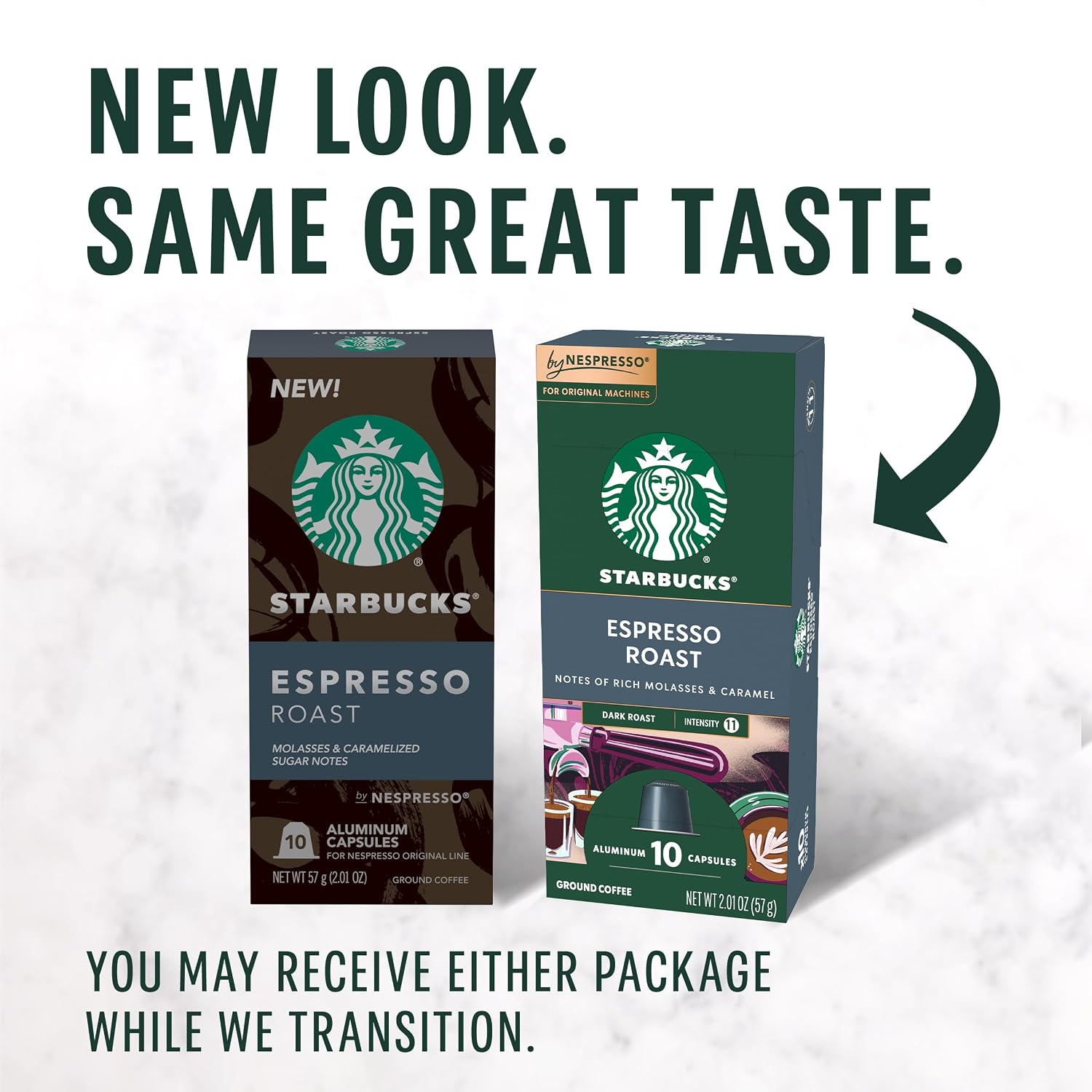 Starbucks by Nespresso Original, Dark Roast Espresso, 50-count