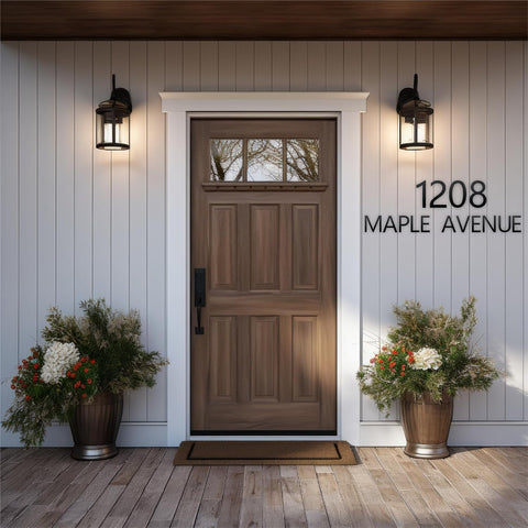 20 Inch House Numbers and Metal Letters for Outdoor Signs, House Numbers for Outside, Aluminum Address Letters and Numbers for Door, Mailbox, Garden, Perfect for Home or Office (Number 6)