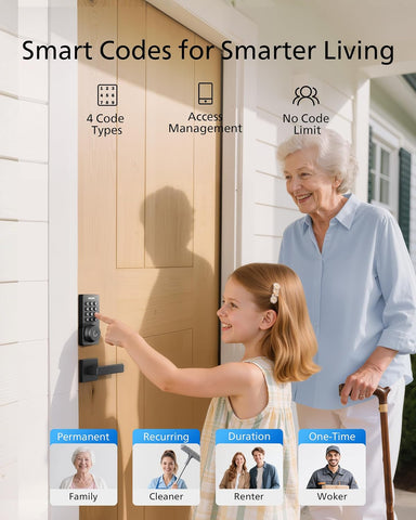 Philips WiFi Keypad Deadbolt with Handle, Built-in WiFi, APP Remote Control