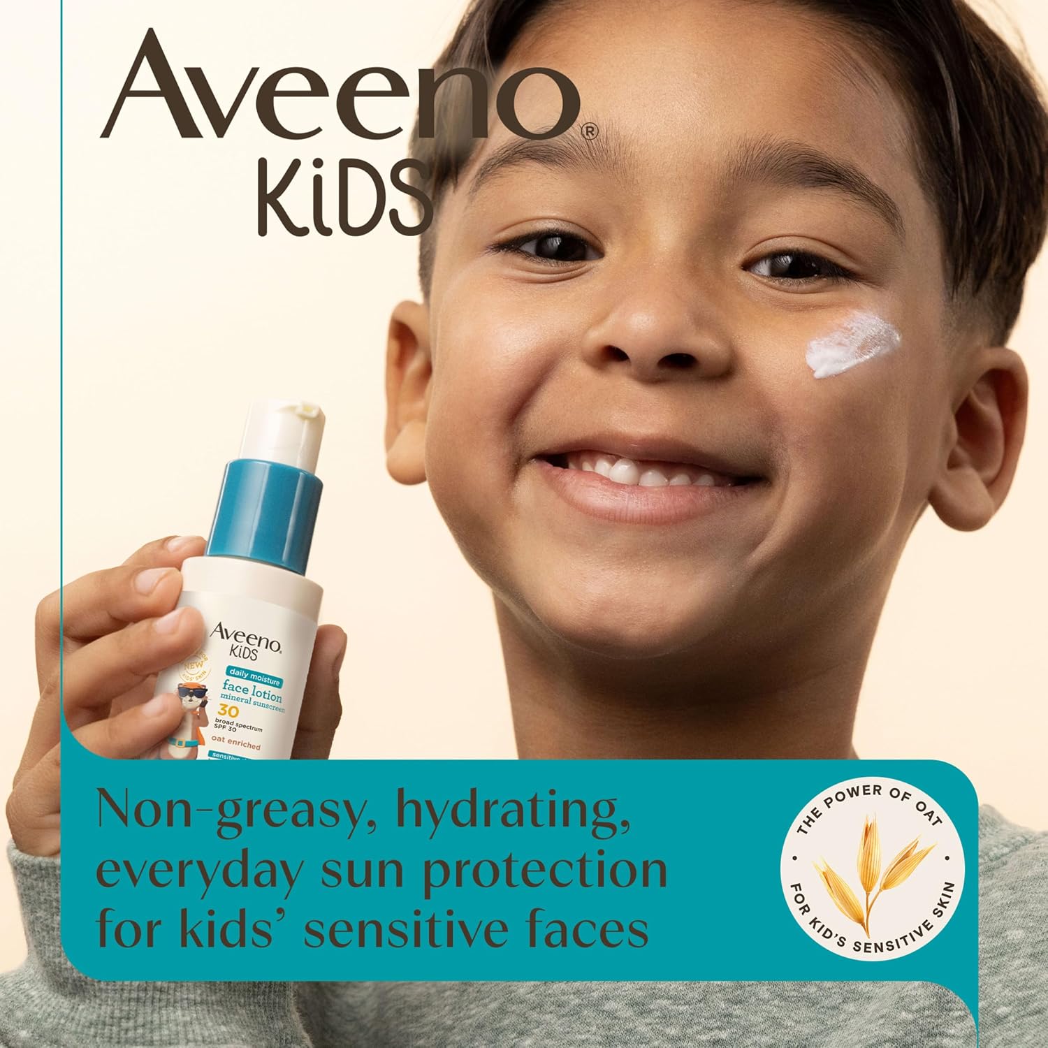 Aveeno Kids Daily Moisture Face Lotion with SPF 30, 1.5 fl. oz