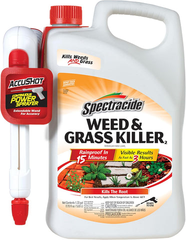 Spectracide Weed & Grass Killer with AccuShot Power Sprayer, 1.33 Gal