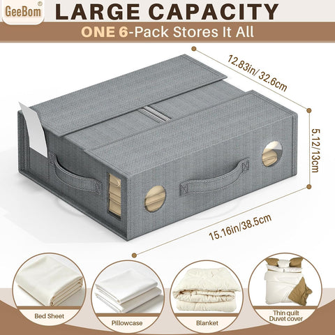 6 Pack Sheet Organizers and Storage, Thickened & Durable Sheet Organizer