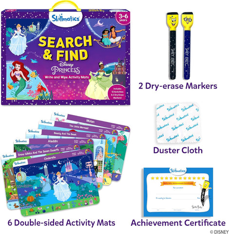 Skillmatics Search and Find Preschool Toy – Disney Princess, Gift for Kids
