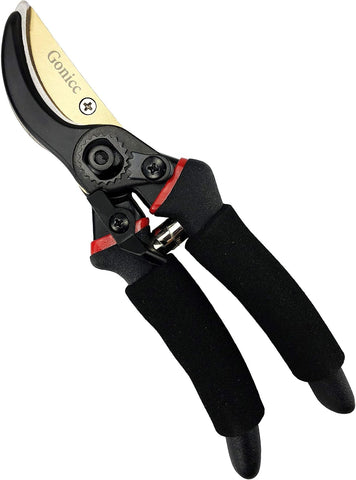gonicc 8" Professional Premium Bypass Titanium Pruning Shears(GPPS-1003)