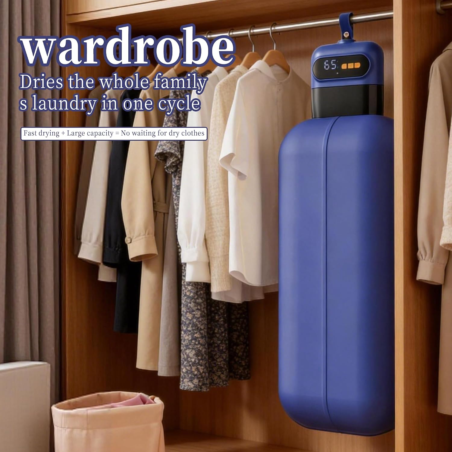 Portable Compact Clothes Dryer, Global Voltage Travel Dryer