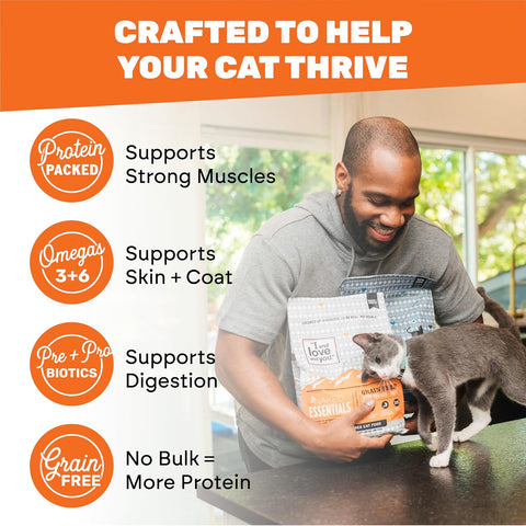 I AND LOVE AND YOU Naked Essentials Dry Cat Food, Chicken & Duck | 3.4lb