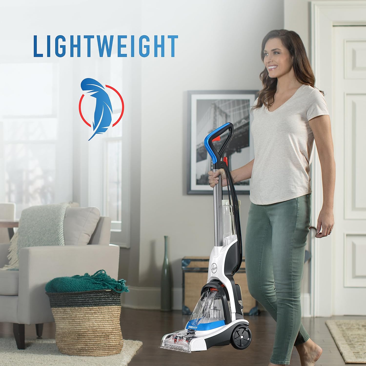 Hoover PowerDash Pet Compact Carpet Cleaner Machine, Lightweight Design