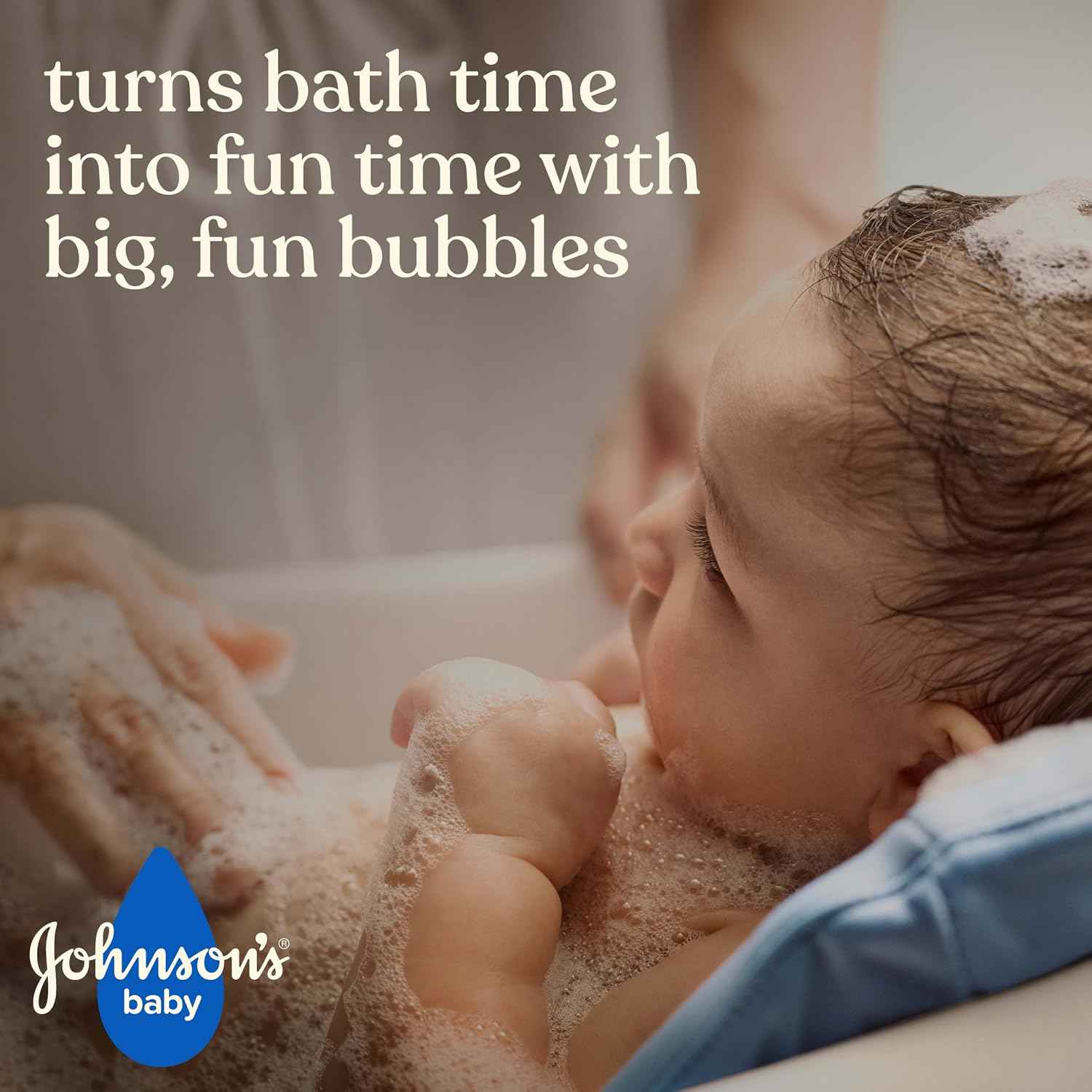 Johnson's Baby Fluffy Bubbles Bubble Bath, No More Tears, 13.6 fl oz