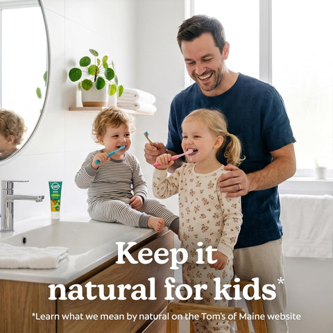 Tom's of Maine Natural Kids Fluoride Toothpaste, Orange Mango, 3Pk, 5.1 oz