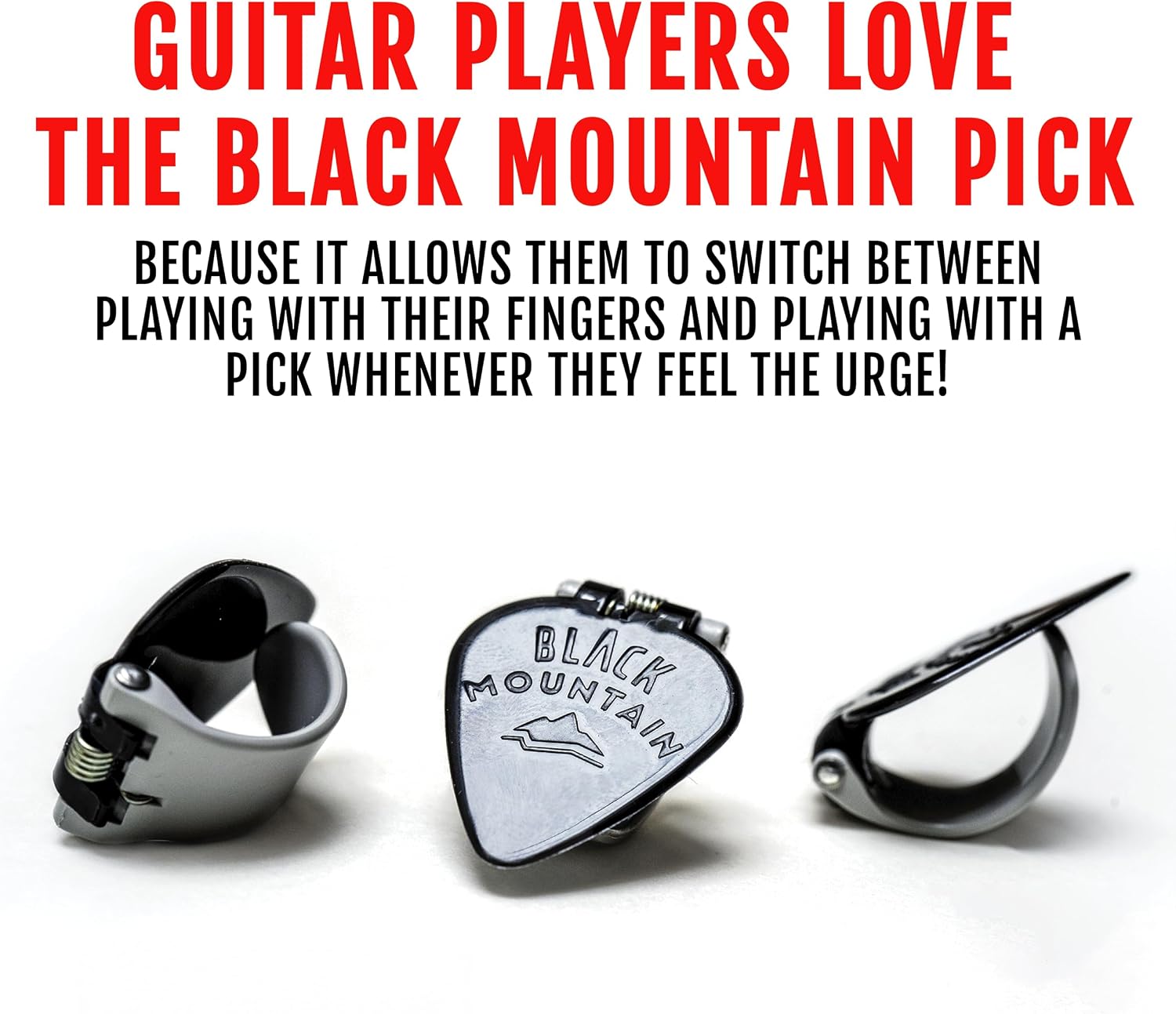 Black Mountain Thumb Picks - Variety Pack, Spring Loaded Finger Picks