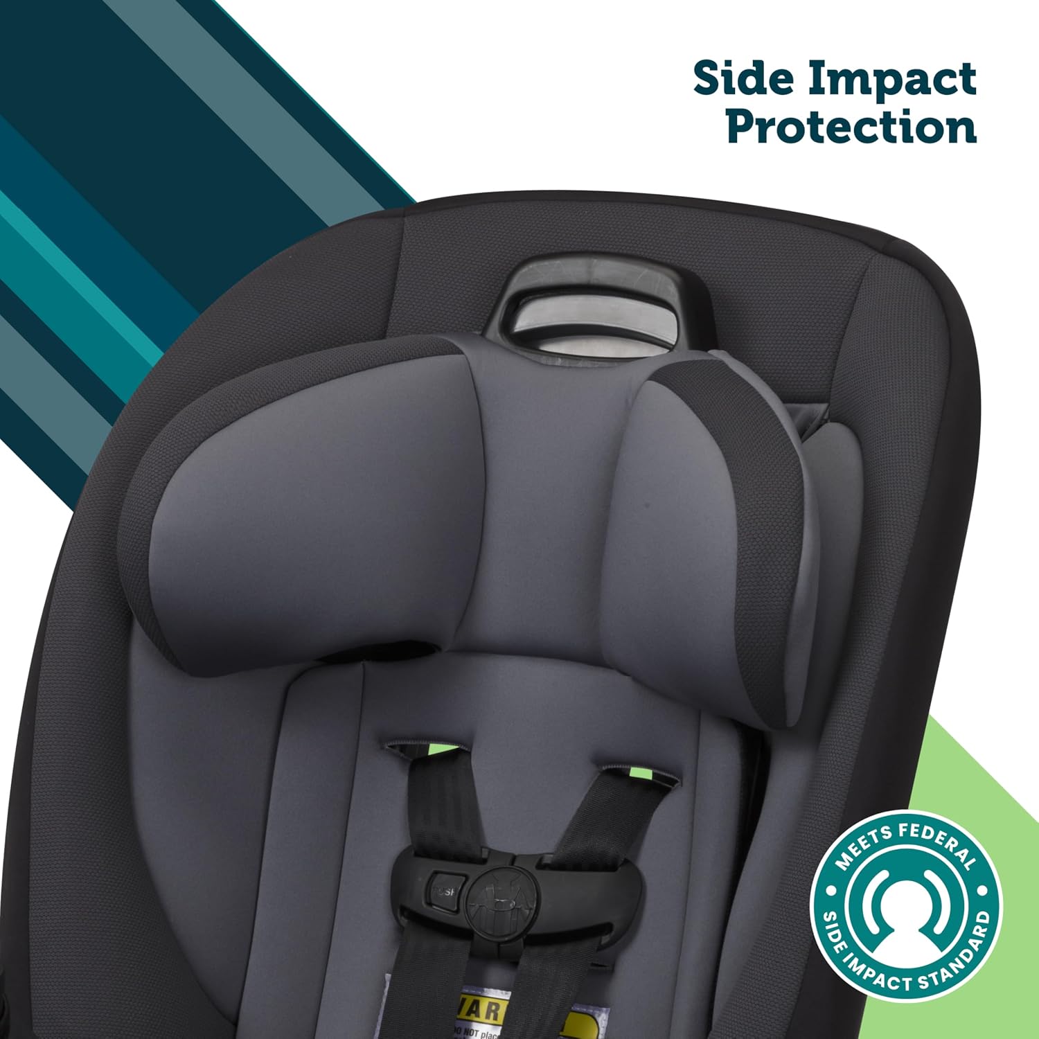 Safety 1st Ellaris 3-in-1 Convertible Car Seat, Slim Fit Design, Rear & Forward-Facing, 5-Position Headrest, Travel-Friendly with Machine-Washable Seat Pad, London Blue