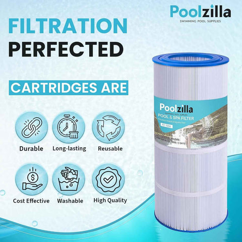 Poolzilla [1 Filter Cartridge Compatible w/ CC100, C-9410, Pentair R173215