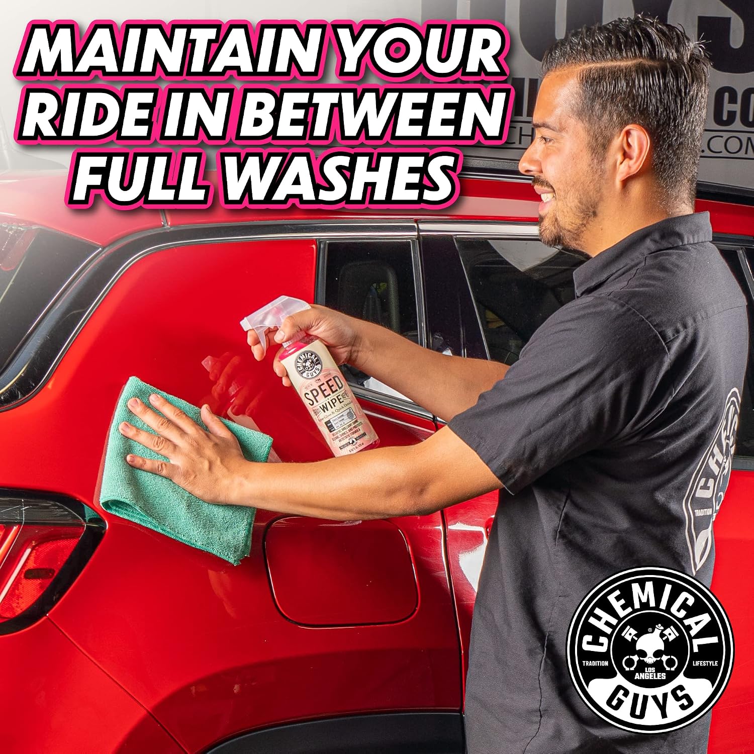 Chemical Guys, Speed Wipe Quick Detailer Spray, High Gloss Shine, 16 oz