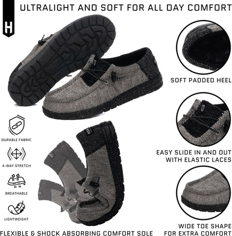 Howitzer Men's Slip-On Shoes We The People Patriot Sneakers with Camo Print Footwear
