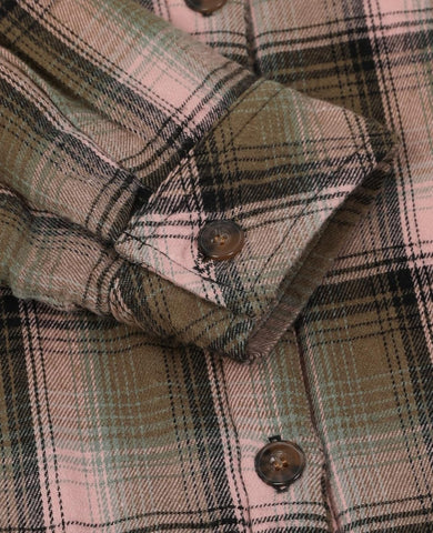ThCreasa Womens Sherpa Lined Flannel Jacket with Hand Pockets