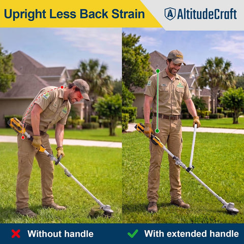 21.8" Weed Eater Handle Extension for Tall Users 6'2"+