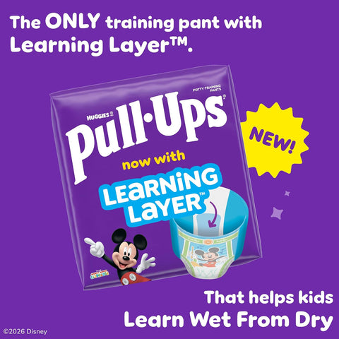 Pull-Ups Boys' Potty Training Pants, Size 3T-4T, 112 Count