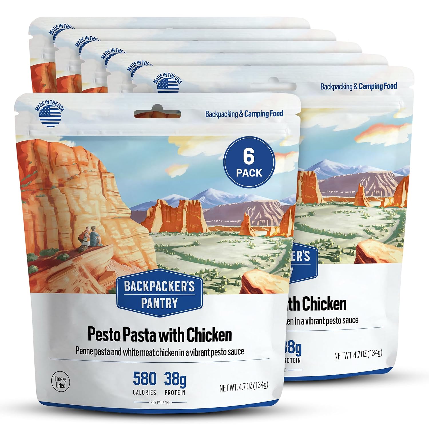 Backpacker's Pantry Risotto with Chicken | Freeze Dried Backpacking & Camping Food, 1 Count (Pack of 3)