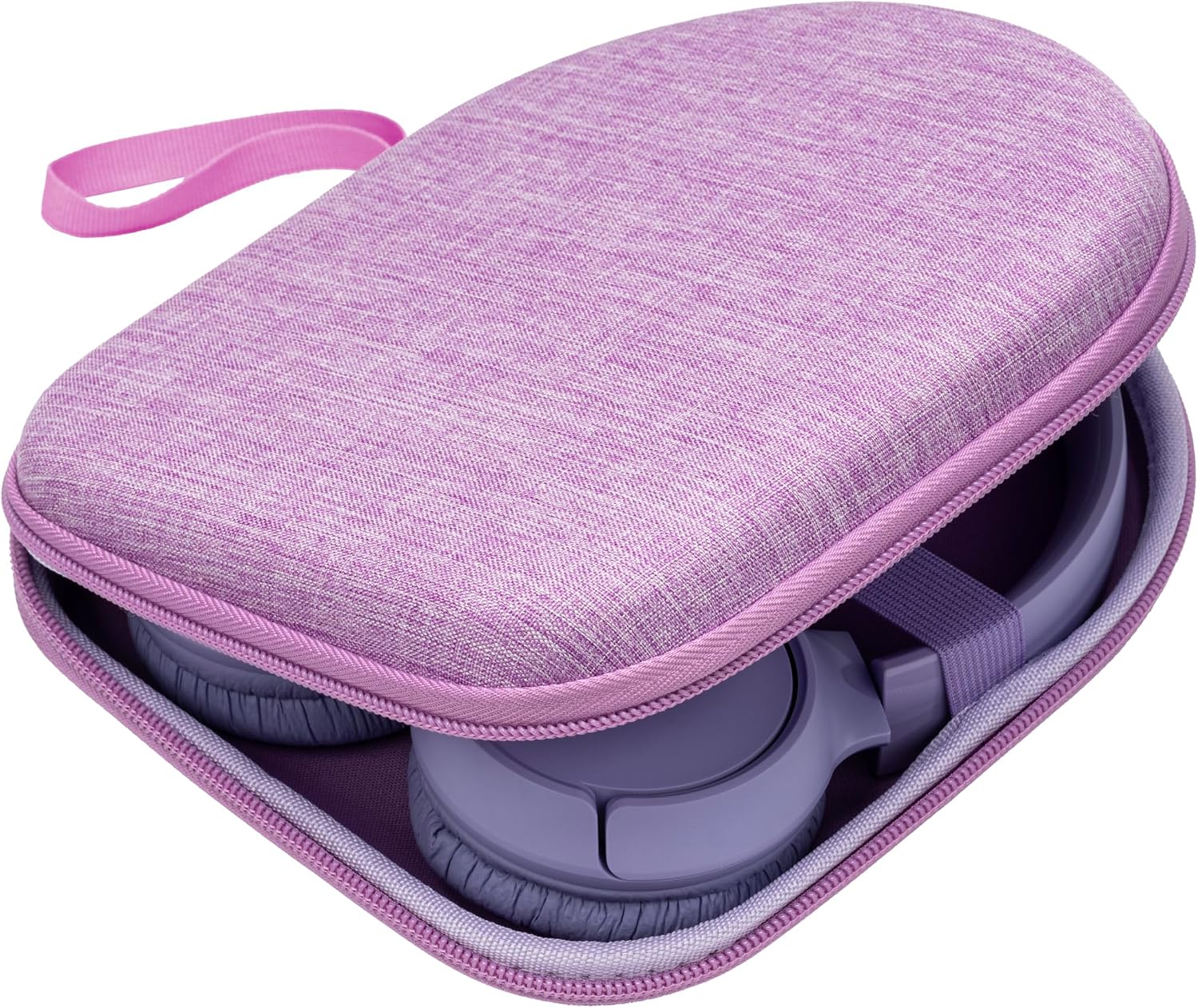 Ginsco Case Compatible with JBL Tune 510BT/520BT/500BT/Junior 320, with Sony WH-CH520/510, Ultra-Slim Hard Shell Headphone Case for On Ear Headphones (Purple)