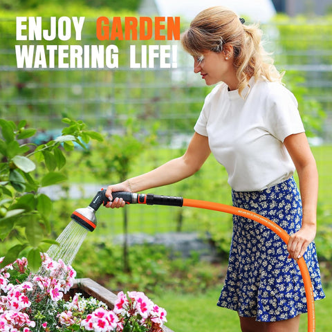 Garden Hose 6 ft x 5/8", NON-EXPANDING Flexible Water Hose, Kink Resistant Lightweight Hybrid Hose, Leakproof Yard Hose with Male to Female Fittings