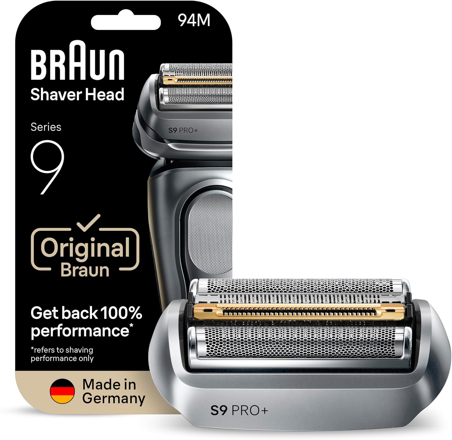 Series 9 Men's Electric Shaver Head Original Replacement Blade, Silver 94M