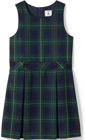 Lands' End Girls Uniform Plaid Jumper
