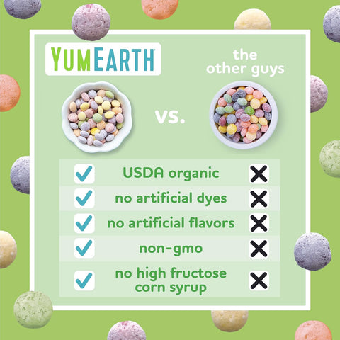 YumEarth Organic Sour Giggles Chewy Candy, 0.5oz Snack Packs (Pack of 10)
