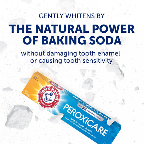 ARM & Hammer Peroxicare Toothpaste, Clean Mint, 6.0 oz, 4-Pack