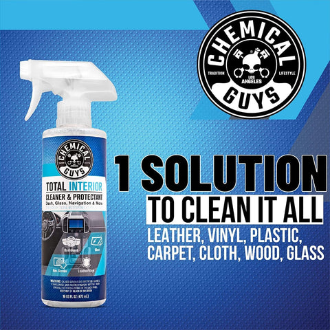 Chemical Guys, 9-Piece Interior Car Cleaning Kit, Cleaner, Gel, Brushes