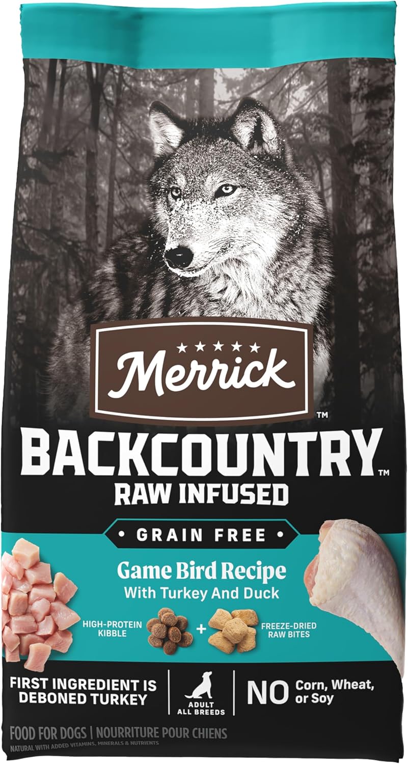 Merrick Backcountry Game Bird Recipe Grain Free Dry Dog Food, 20 lb Bag