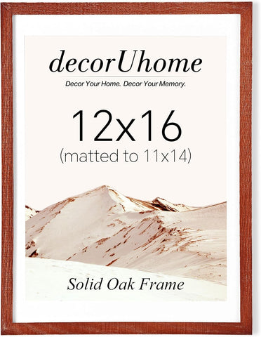 decorUhome Solid Oak Wood 8x10 Picture Frame Light Blue