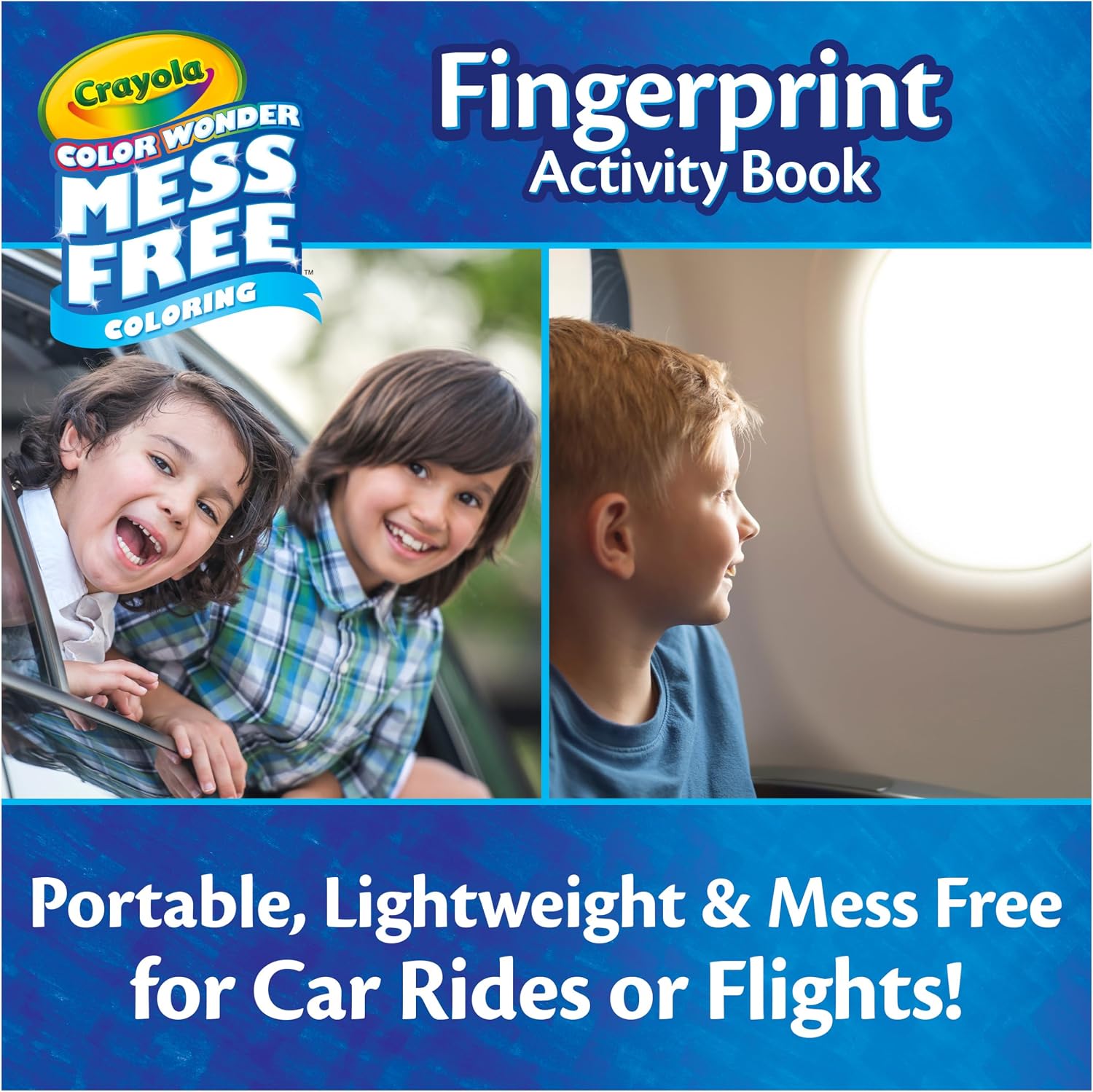 Crayola Color Wonder Mess Free Fingerprint Activity Book, Finger Painting Alternative, Arts & Crafts Gift for Kids Ages 3+