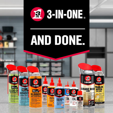 3-IN-ONE RVcare Window & Track Dry Lube with SMART STRAW SPRAYS 2 WAYS, 10 OZ