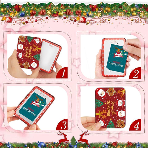 10PCS Christmas Gift Card Holder Boxes for Party Favors,Money Cash Holders