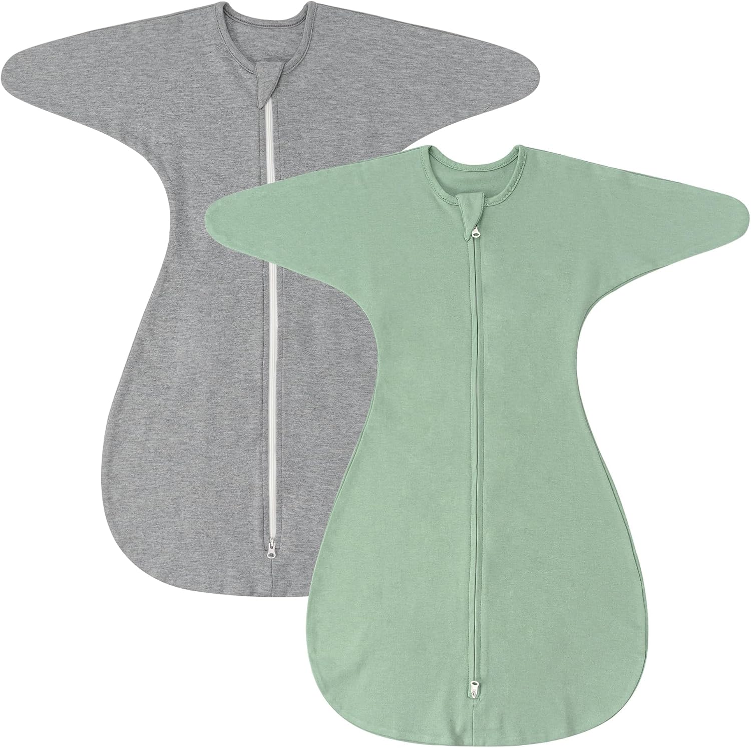 ZIGJOY Swaddle Sleep Sack 3-6 Months, 1.0 Tog Cotton Baby Swaddle Blanket