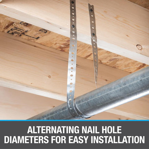 Oatey 33923 28 Ga. Galvanized Hanger Strap, Bagged - 3/4-Inch x 10-Feet