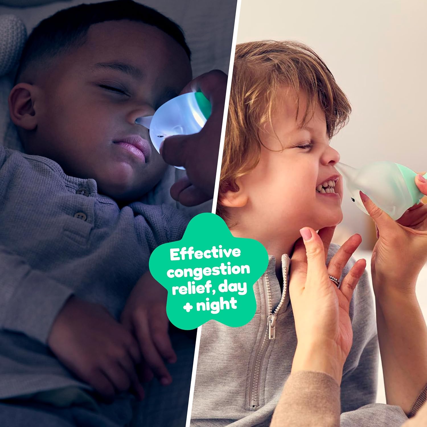 Playhouse MD Baby & Kids Nasal Aspirator, Nose Sucker with LED, Narwhal
